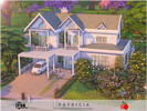 Sims 4 — Patricia - no cc by melapples — A cozy family home with 2 bedrooms in white and green. for a household with 1