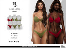 Sims 4 — Bow Detail Underwire Bikini Set by Bill_Sims — This set includes an underwired bikini top with a bow detail in