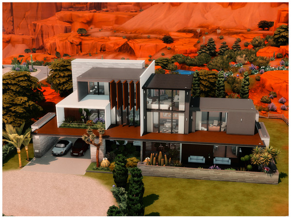 Sims 4 — MM Contemporary Chic by Merin_Martini — My Sims 4 lots some are inspired from random pictures that I found on