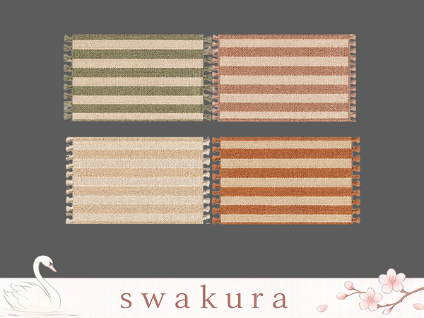 Sims 4 — MOSS Mat by Swakura — 1 MOSS Bathtub