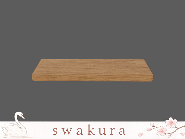 Sims 4 — MOSS Wall Shelf by Swakura — 1 MOSS Bathtub