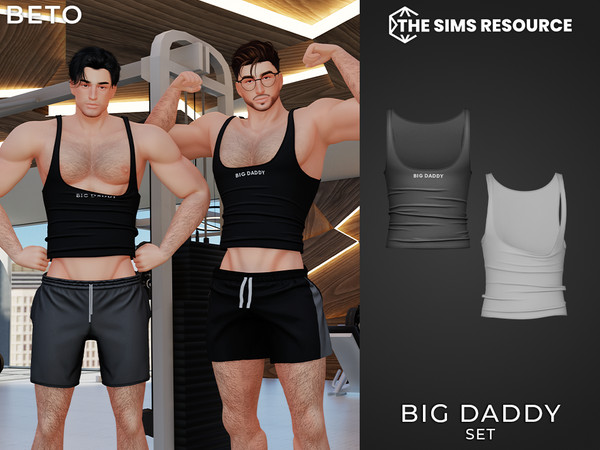 Sims 4 — By Beto - Big Daddy (Top V1) by Beto_ae0 — Men's sports shirts, enjoy it