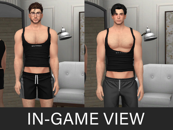 Sims 4 — By Beto - Big daddy (Top V2) by Beto_ae0 — Men's sports shirts, enjoy it