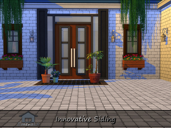 Sims 4 — Innovative Siding 6 by Emerald — Modern house siding enhances beauty and durability.