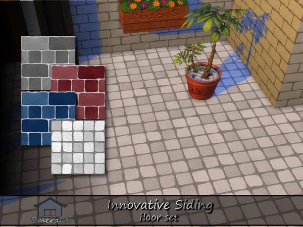 Sims 4 — Innovative Siding floor set by Emerald — Modern house siding enhances beauty and durability.(floor set)