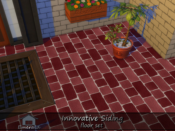 Sims 4 — Innovative Siding floor 1 by Emerald — Modern house siding enhances beauty and durability.(floor set)