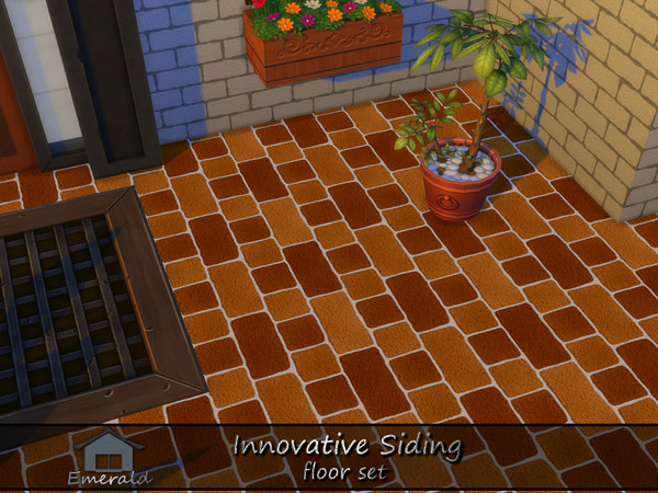Sims 4 — Innovative Siding floor 2 by Emerald — Modern house siding enhances beauty and durability.(floor set)