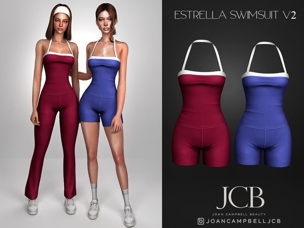 Sims 4 — ESTRELLA JUMPSUIT V2 by Joan_Campbell_Beauty_ — INCLUDES: