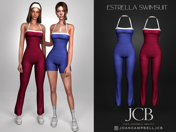 Sims 4 — ESTRELLA JUMPSUIT by Joan_Campbell_Beauty_ — INCLUDES: