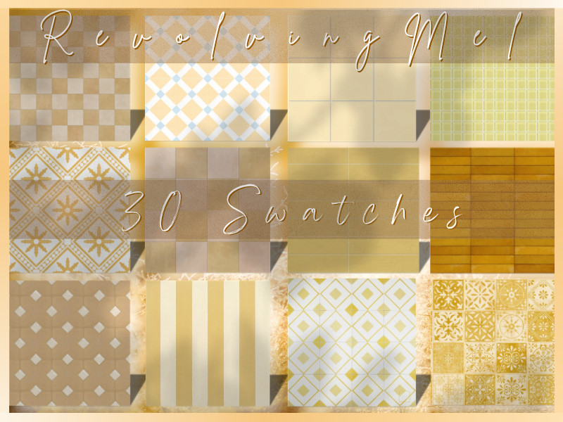 Sims 4 architectural Build Mode detail CC RevolvingMel - The Lemon Collection by RevolvingMel