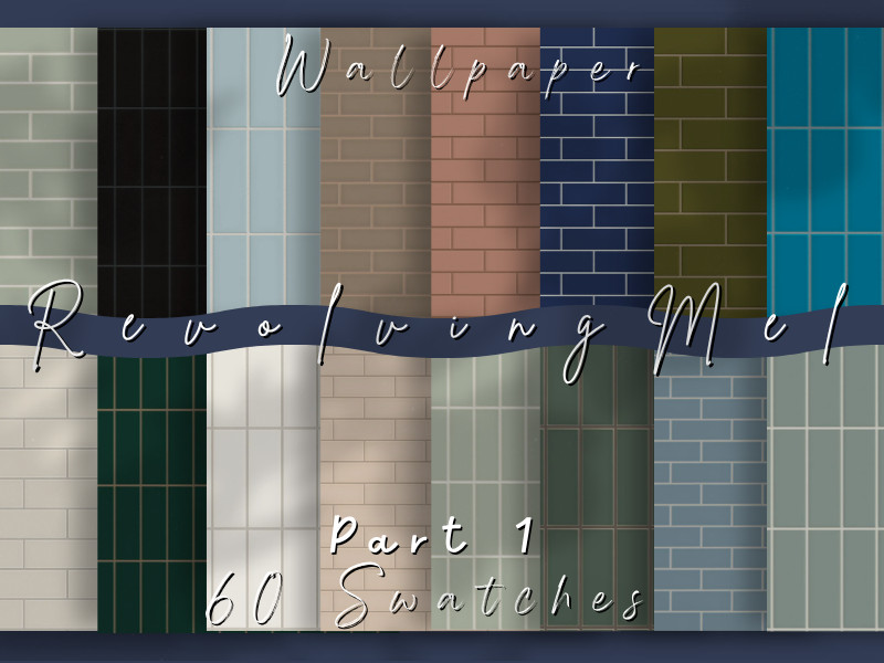 Sims 4 architectural Build Mode detail CC RevolvingMel - The Contemporary Collection - Wallpaper - Part 1 by RevolvingMel