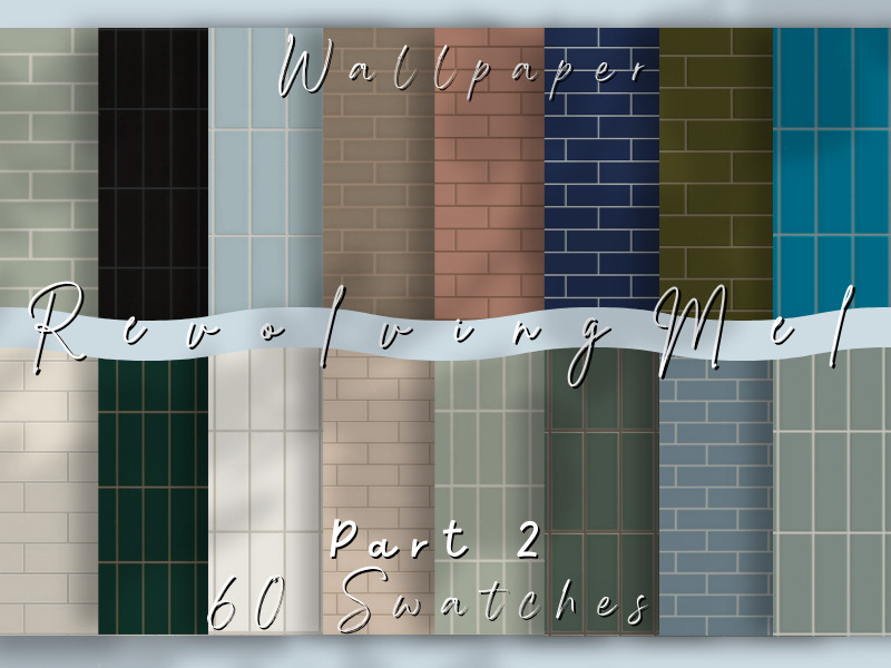 Sims 4 wall panel and wainscot CC RevolvingMel - The Contemporary Collection - Wallpaper - Part 2 by RevolvingMel