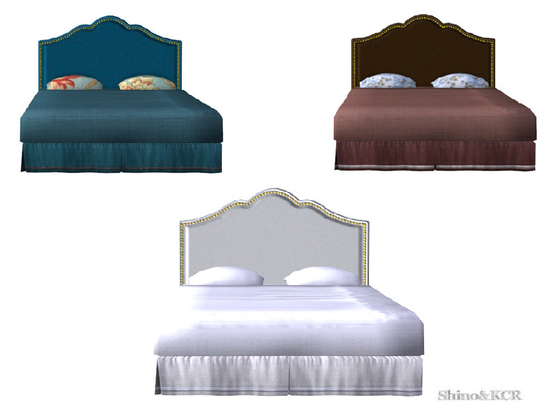 Sims 4 functional object CC Bedroom PB - Doublebed by ShinoKCR