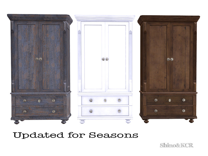 Sims 4 furniture CC Bedroom PB - Armoire by ShinoKCR