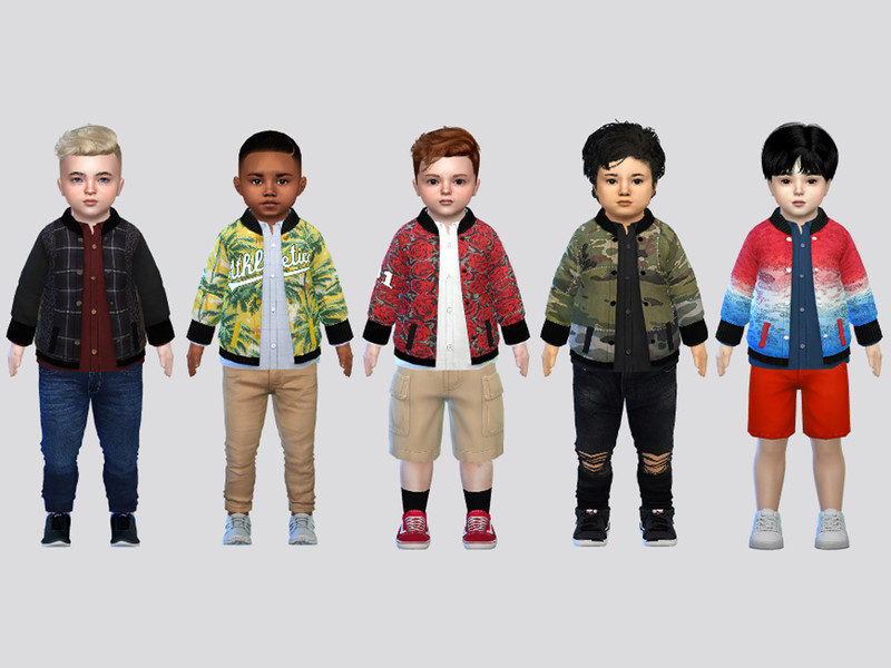 Sims 4 toddler boy clothing CC Gabbard Button Jacket Toddler by McLayneSims