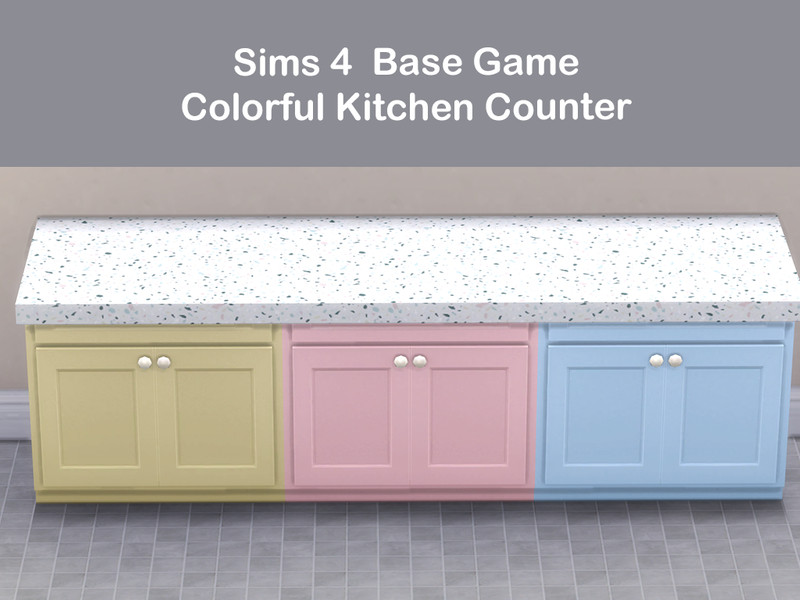 Sims 4 kitchen and cafe Build Buy CC Kitchen Colors Set by Surfkitten