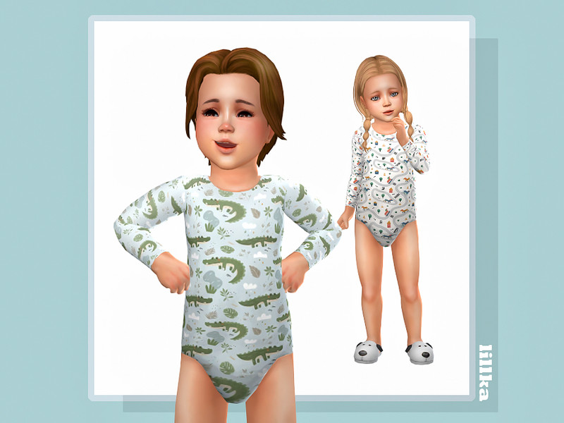 Sims 4 toddler boy clothing CC Finley Toddler Onesie by lillka