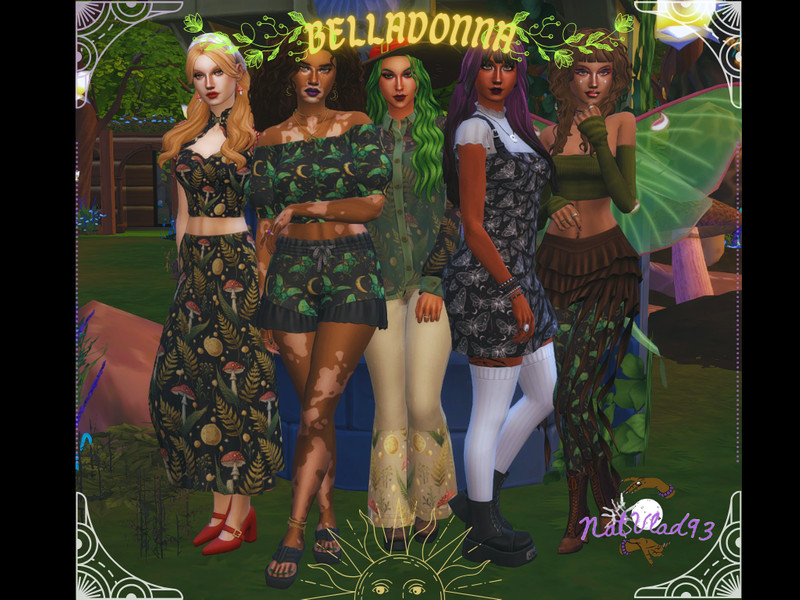 Sims 4 men’s clothing CC [NatVlad93] belladonna set fly agaric top by NatVlad93