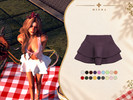Sims 4 — Luna Mini Skirt by MioraTR — A cute layered mini skirt for The Sims 4 with multiple color swatches.