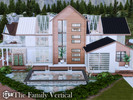 Sims 4 — The Family Vertical l noCC by simZmora — A spacious three-level family build with four bedrooms, including one