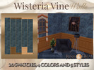 Sims 4 — Wisteria Vine Walls by Draven298 — Be sure to grab the floors that compliment these walls. When I am feeling