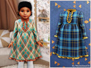 Sims 4 — Toddler - Plaid warm ruffle dress by MysteriousOo — A charming plaid toddler dress featuring long sleeves, a
