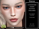 Sims 4 — Countryside Charm Natural Eyelashes by Venerian by Venerian — Very subtle and natural eyelashes 14 swatches: 7