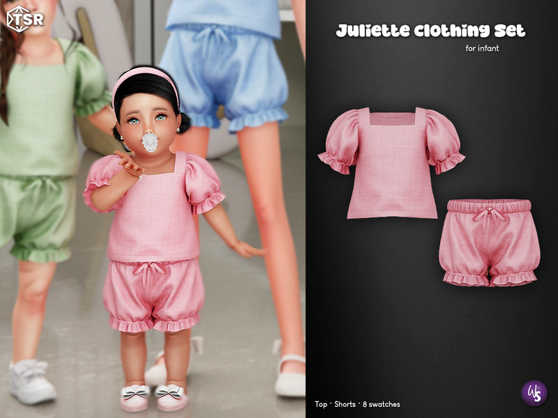 Sims 4 infant clothing and accessory CC Blouse for infant by WisteriaSims