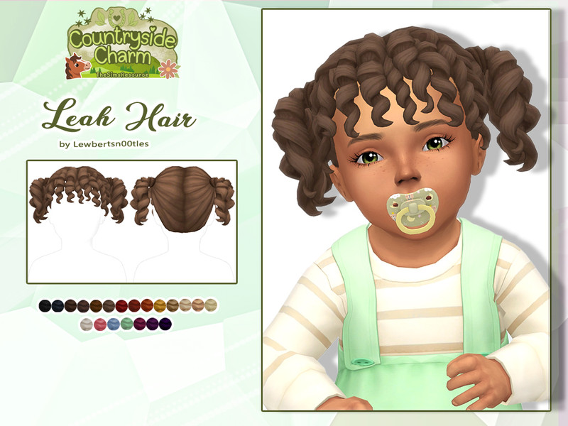 Sims 4 Maxis Match hair CC Leah Hair - Infant version by Lewbertsn00tles