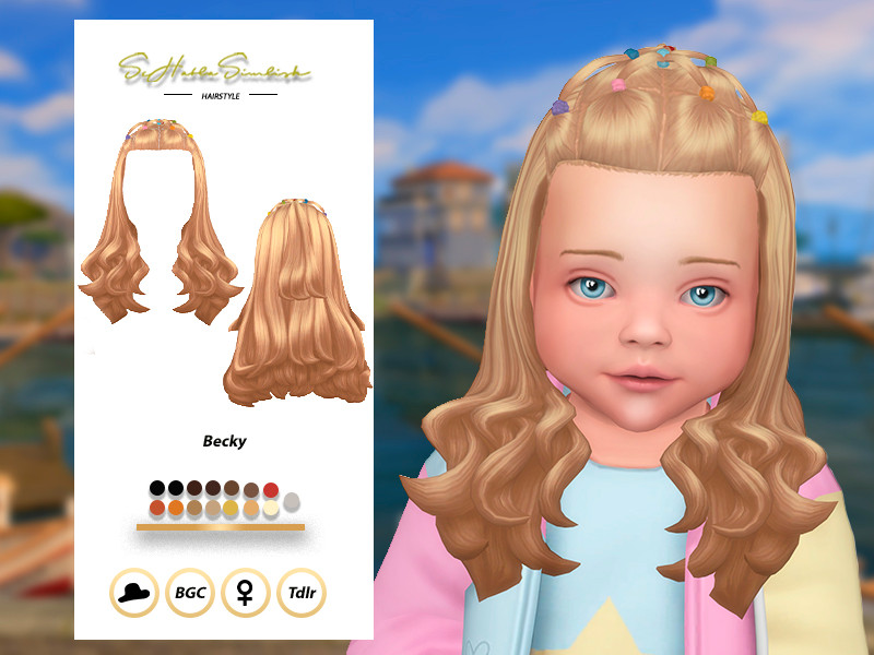 Sims 4 Maxis Match hair CC SHS_Becky_ToddlerHair by sehablasimlish