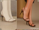 Sims 4 — Lily Heels - Strappy High Heel Sandals by christopher0672 — This is a simple and modern pair of strappy