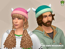 Sims 4 — Viking Helm Knitted Wool Beanie by kapakijo — Unisex knitted wool beanie shaped like a viking helm available in