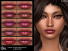Sims 4 — Layla - Louisa Glossy Lipstick HQ by Layla — Female glossy lipstick n317 Previews and swatches made in CAS using