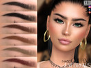 Sims 4 — Giuliana Eyebrows by MagicHand — Lifted brows in 13 colors - HQ Compatible.