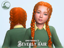 Sims 4 — Beverly Hairstyle - Kids Conversion by simstrouble — Boho-chic dutch braids accented with celestial charms and
