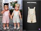 Sims 4 — Millie Romper for infant by WisteriaSims — A little sweetness for everyday adventures! This charming romper