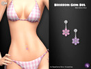Sims 4 — Blossom Gem Stud Belly Piercing for EA Base Skins by WisteriaSims — For BaseGame Skins