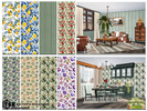 Sims 4 — Frutto II - Wallpaper by marychabb — For short , medium , tall wall Kategory: Wallpaper