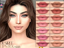 Sims 4 — Desiree Lipstick by MagicHand — Matte Lips in 16 colors - HQ Compatible.