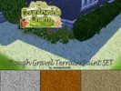 Sims 4 — Rough Gravel Terrain Paint SET by matomibotaki — Coarse pebbles for garden and landscape design, in 3 different