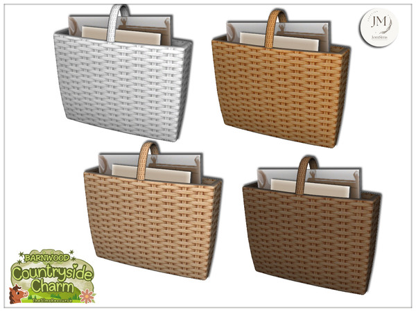 Sims 4 — Barnwood Countryside Charm basket deco1 by jomsims — A warm bedroom set inspired by countryside style with