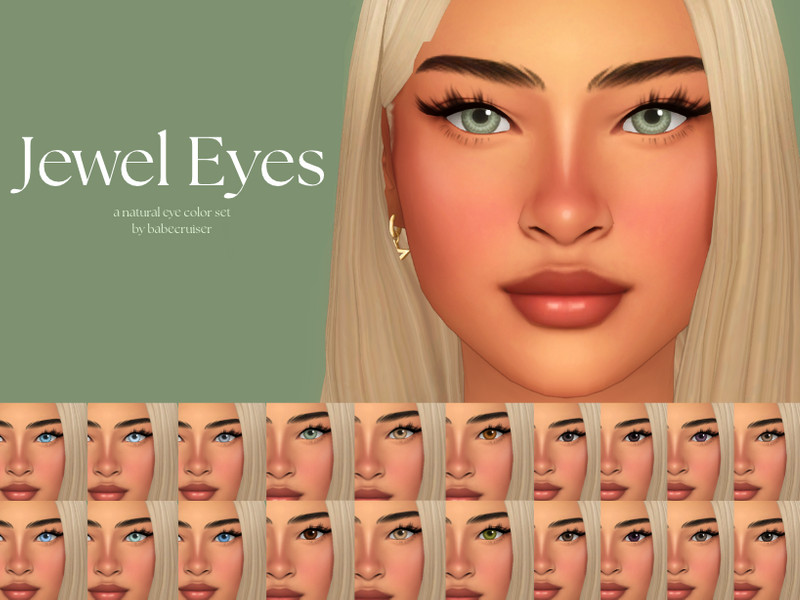 Sims 4 eye color CC [babecruiser] jewel eyes 1 by babecruiser