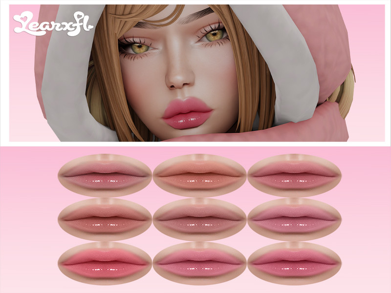 Sims 4 lip and mouth detail CC Learxfl Soft Focus Lipstick by Learxfl