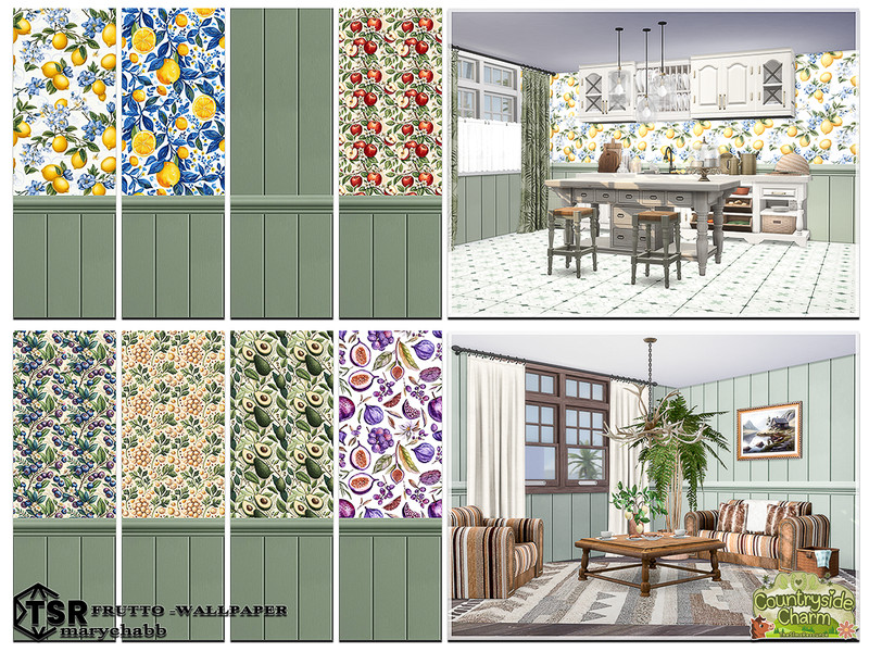 Sims 4 Build Mode CC Frutto - Wallpaper by marychabb