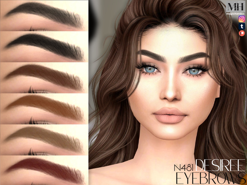 Sims 4 eyebrow CC Desiree Eyebrows by MagicHand