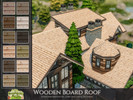 Sims 4 — Countryside Charm - Wooden Board Roof by Rirann — Wooden Board Roof