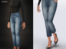 Sims 4 — High Rise Mom Fit Jeans by cosimetic — High Rise Mom Fit Jeans CC06 For those who love simple and classic