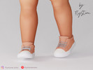 Sims 4 — Toddler High-Top Sneakers by FlyStone — Toddler casual high-top sneakers featuring a rounded toe, padded ankle