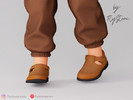Sims 4 — Toddler Mary Jane Strap Shoes by FlyStone — Toddler casual Mary Jane-style shoes featuring a rounded toe, closed