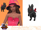 Sims 4 — Bunnerfly Familiar by Dissia — Magic bunny familiar levitating above your sim shoulder for both female and male!